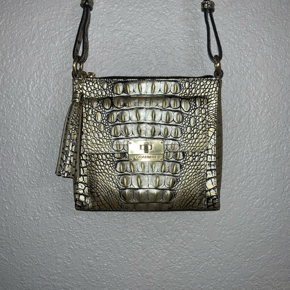 Brahmin Bags Brahmin Gold Filigree Mimosa Leather Cross Body Bag